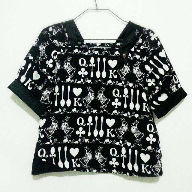 alice in wonderland blouse
