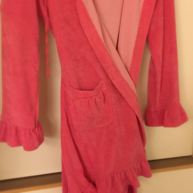 H M 粉色睡袍 浴袍 她的時尚在旋轉拍賣