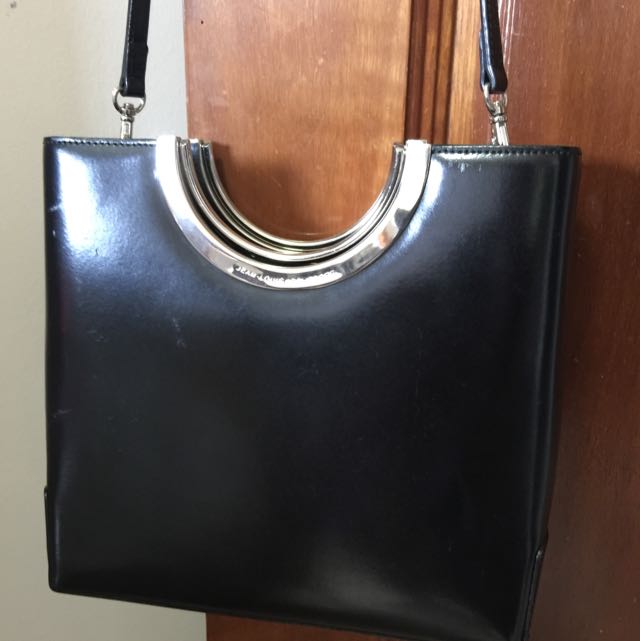 Leather clutch bag Jean-Louis Scherrer Black in Leather - 15688313