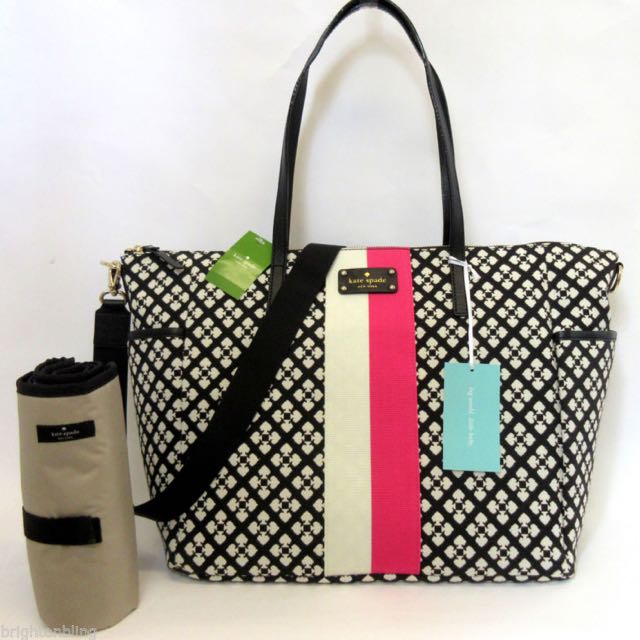 Brand New Kate Spade Adaira Baby Diaper Bag Classic Spade. 100 authentic. From KATE SPADE USA Boutique. Perfect For Mother s Day Women s Fashion Bags Wallets Purses Pouches on Carousell