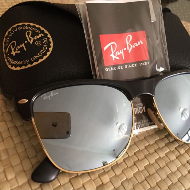 Ray Ban Clubmaster Oversized Silver Flash Luxury Watches on Carousell