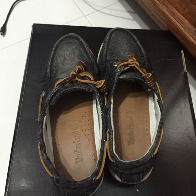 Timberland Denim Boat Shoes 7.5, Men's 
