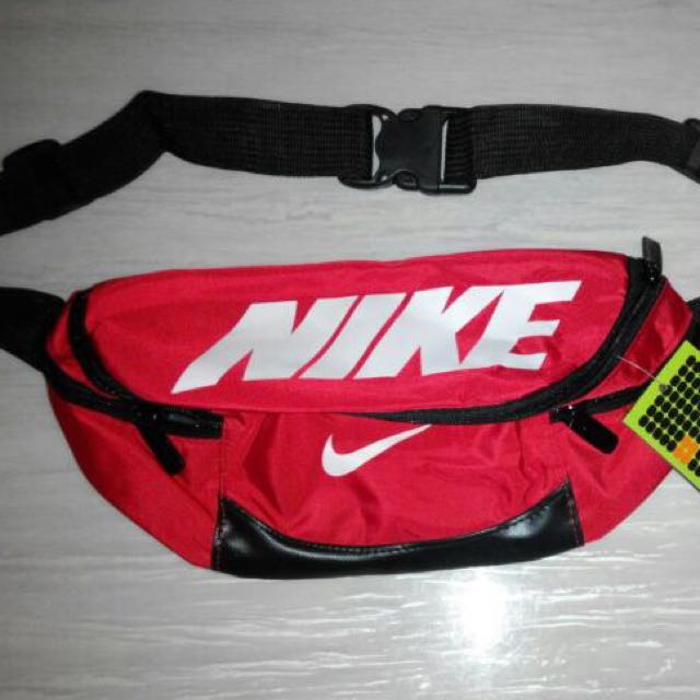 AUTHENTIC NIKE RED WAIST POUCH, Men's 