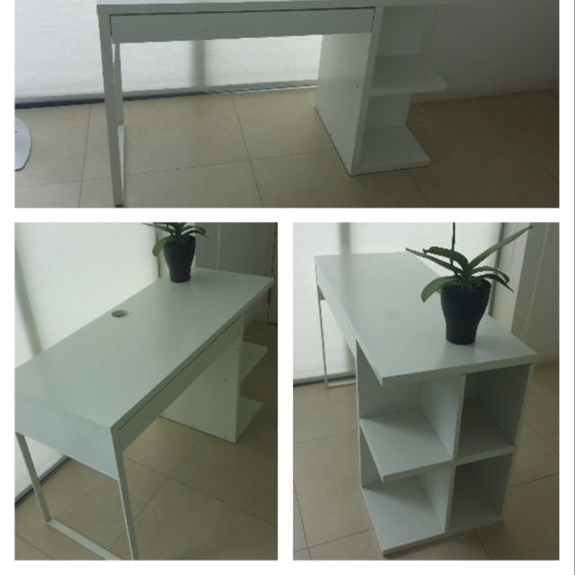 Ikea Micke Desk With Integrated Storage Furniture On Carousell
