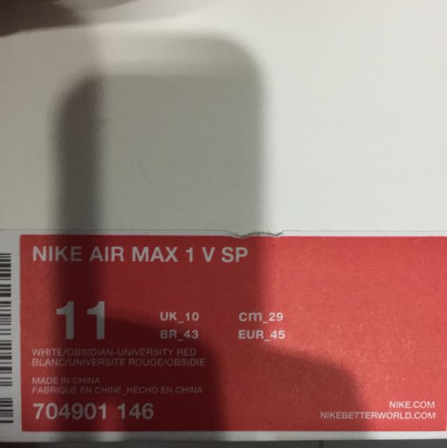 Nike Air Max 1 Vsp, Women'S Fashion, Footwear, Sneakers On Carousell