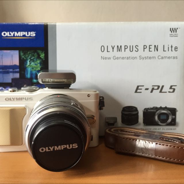 Olympus E-PL5 EPL5 White (Used), Photography, Cameras on Carousell