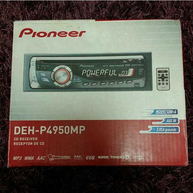 Pioneer DEHP4950MP Car Radio Player, Cars on Carousell