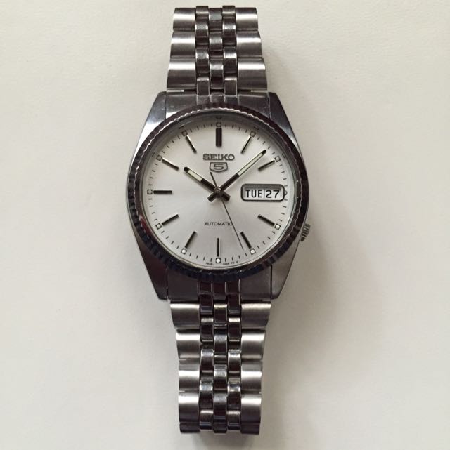 Seiko 5 Automatic Watch SNXJ89K 7S26-0500 Datejust Open To Trade
