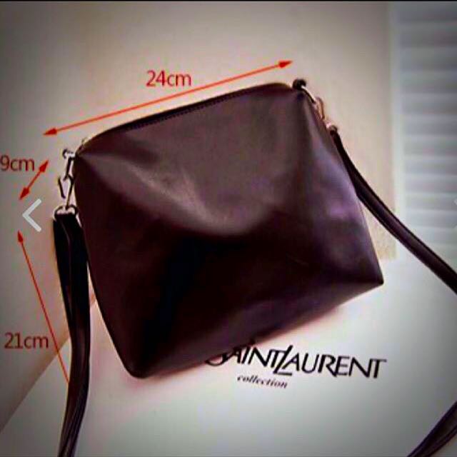 plain black sling bag