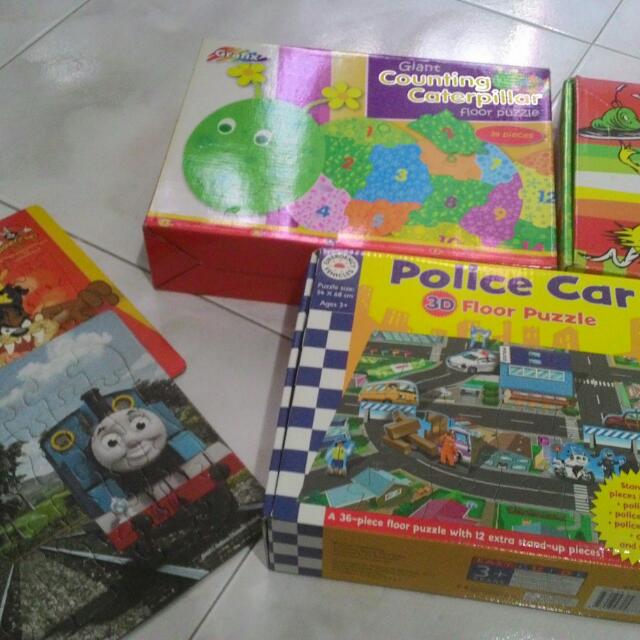 (Reserved)Floor Puzzles Green Eggs & Ham, 3D Police Car And Giant