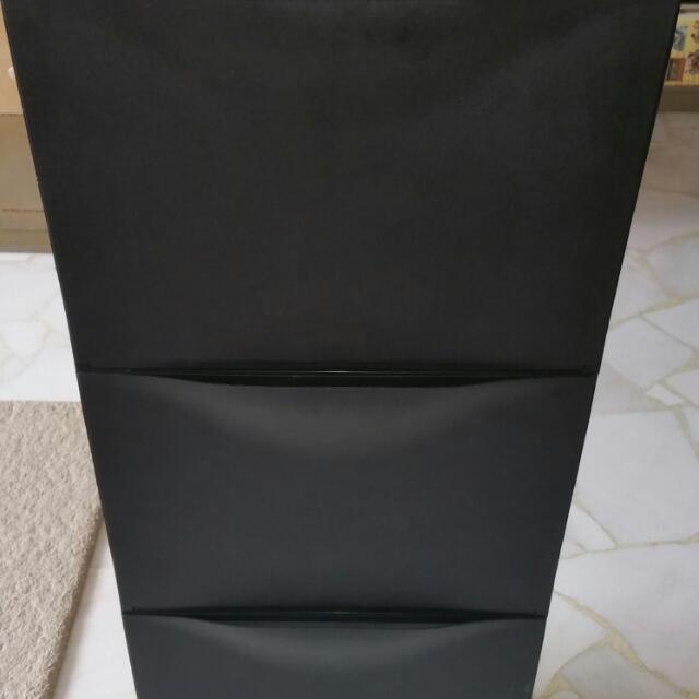 Ikea Black Storage Cabinet Cupboard Drawer Shoe Rack Trones 15346 Richard Clack Harvey Norman Courts Novena Furniture Furniture On Carousell