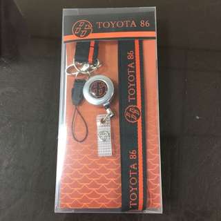 Toyota 86 格紋識別證吊繩
