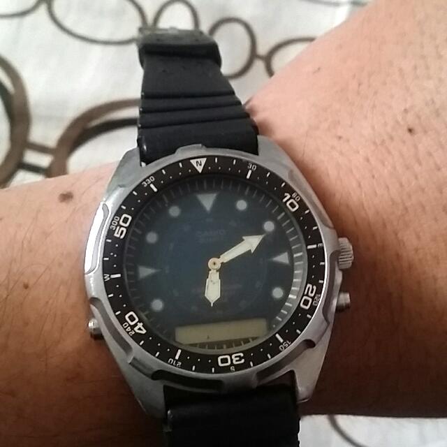 Casio Diver AMW 320C Japan Watch Not Seiko Big Face, Hobbies \u0026 Toys, Toys \u0026  Games on Carousell