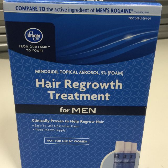 Kroger Co Hair Regrowth Treatment For Men Minoxidil 5 Men S