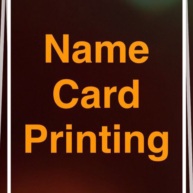 Name Card Printing, Hobbies & Toys, Stationery & Craft, Art & Prints on