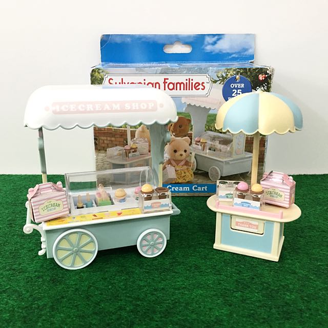 sylvanian families seaside ice cream shop set