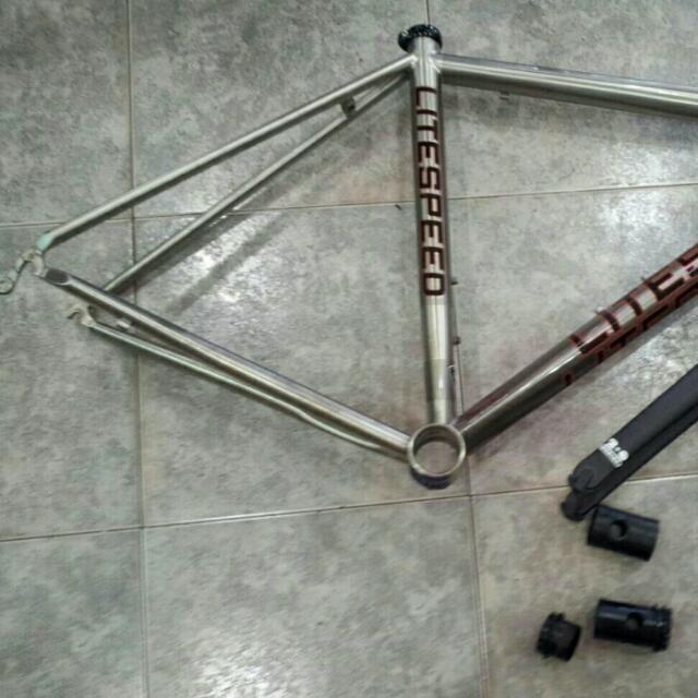 Litespeed T3 Titanium Road Bike Frameset Fork Seatpost Headset Bottom