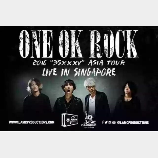 Pending One Ok Rock 35xxxv Live Ticket Entertainment On Carousell