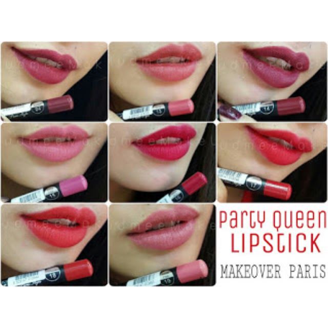 Party Queen By Makeover Paris Lipstick Pensil Waterproof And Matte Kesehatan Kecantikan Di Carousell