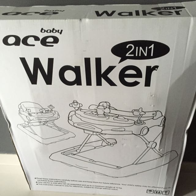 BNIB Lucky Baby Baby Ace 2 In 1 Baby Walker Cum Pusher Babies Kids Infant Playtime on Carousell