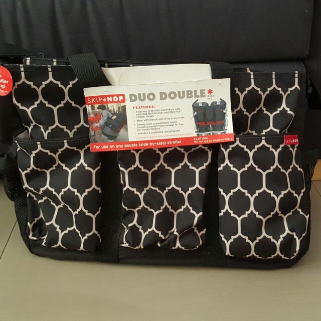 skip hop double diaper bag