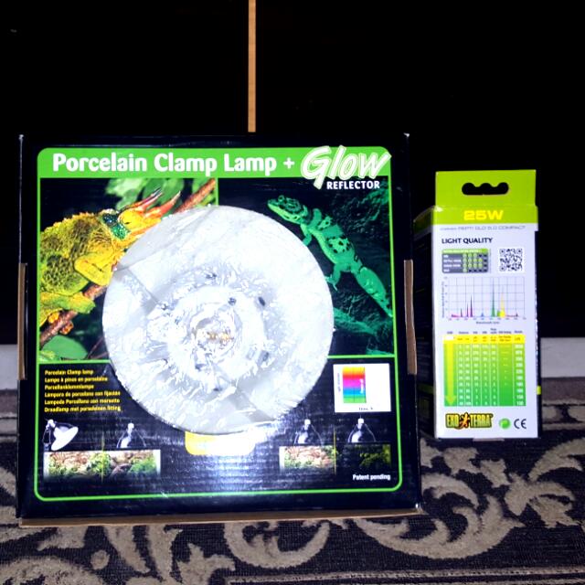 Exo Terra Tank + Porcelain UV Light, Pet Supplies, Homes & Other Pet Accessories on Carousell