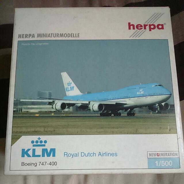 Miniatura Avião Herpa 1/500 Northwest Airlines Boeing 747-400 - Escorrega o Preço