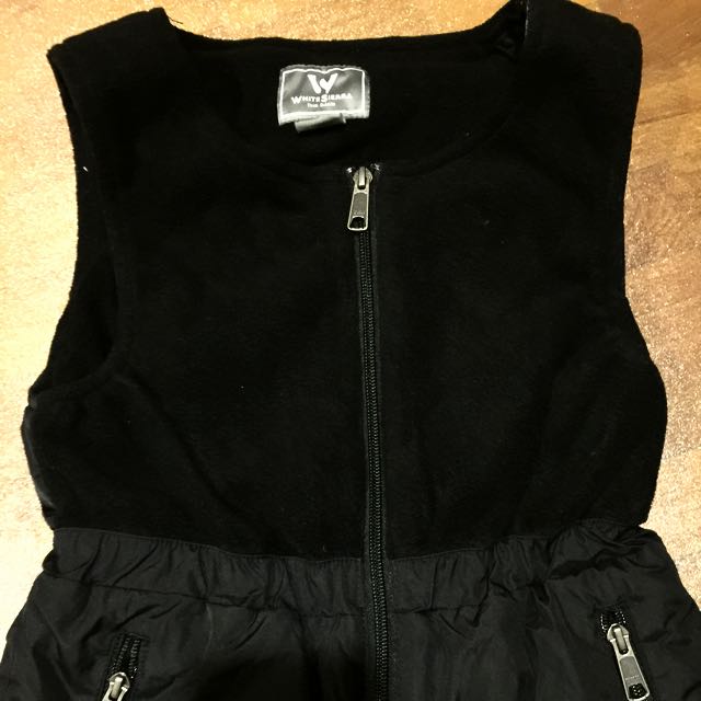 White sierra top snow bib overalls