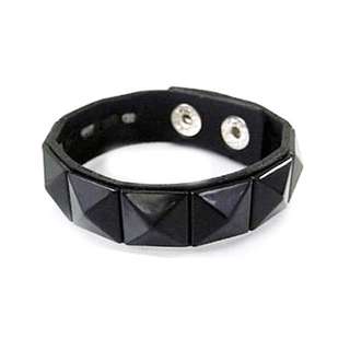 Black Stud Black Bracelet
