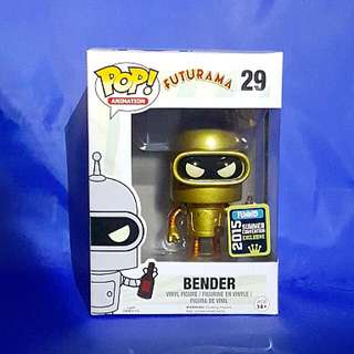 Funko Pop SCE Futurama Golden Gold Bender Vinyl