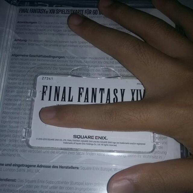 Final Fantasy XIV 60 Days Game Time Card, Hobbies & Toys, Toys & Games