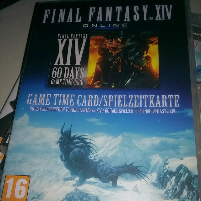 Final Fantasy XIV 60 Days Game Time Card, Hobbies & Toys, Toys & Games on Carousell