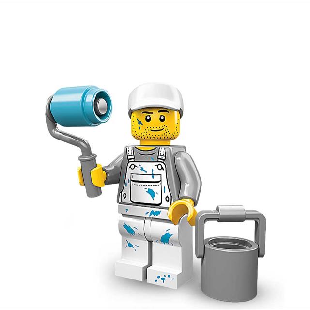 lego painter minifigure