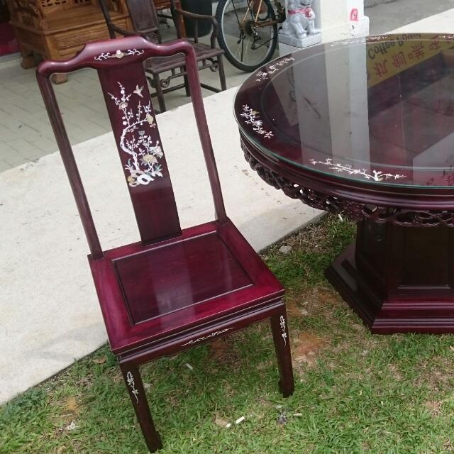 Used Mother Of Pearl Rosewood Dining Set For Sale Furniture On