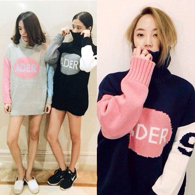Fresh Kpop Style Color Block Korean Casual Street Style Inspired