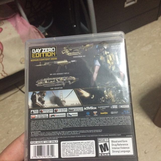 Jogo Call of Duty Advanced Warfare edição Day Zero - PS3 - Sebo dos Games -  10 anos!