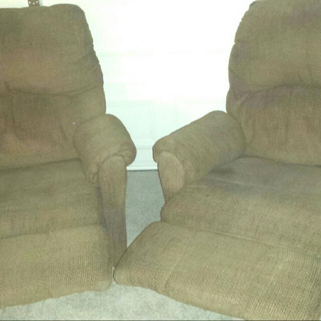 2 Lazy Boy Recliners TAKE BOTH FOR 60, Furniture & Home Living on