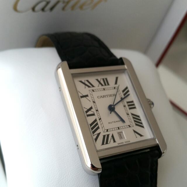 Cartier tank solo cheap xl steel