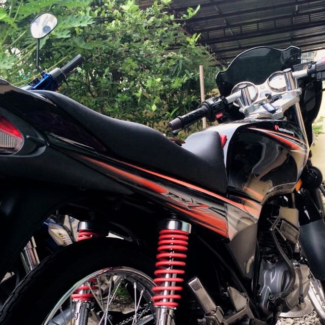 Rxz Coverset Hitam Oren Motorcycles Motorcycle Accessories On Carousell