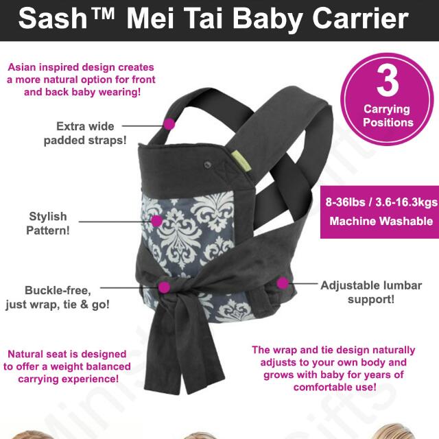 Infantino sash mei outlet tai carrier newborn