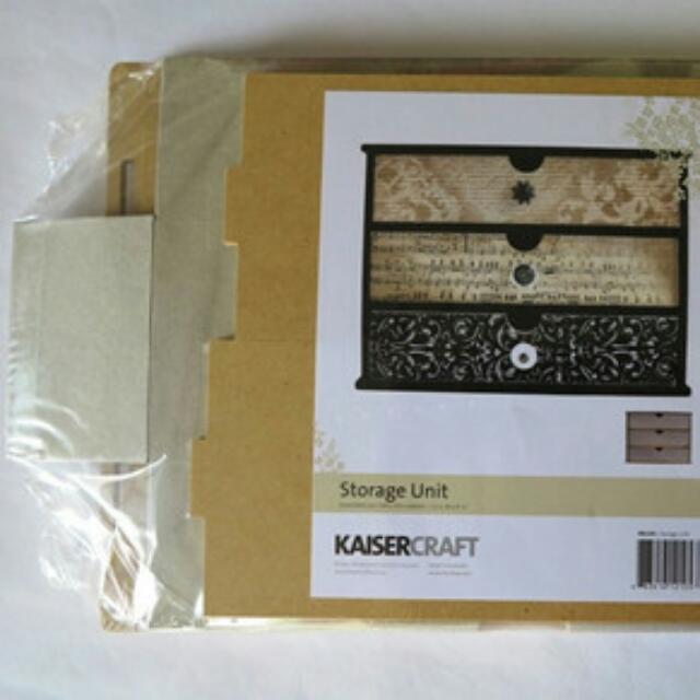 Kaisercraft DIY Storage Unit Wooden Box, Furniture & Home Living