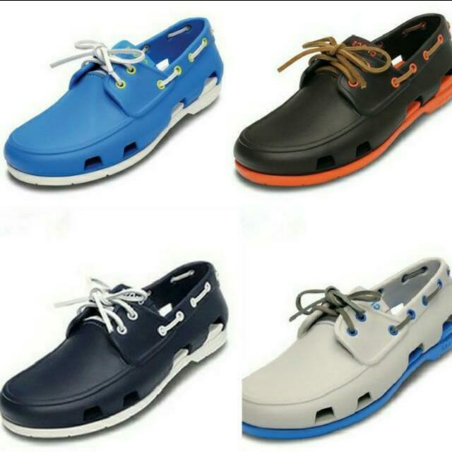 PO) New Crocs Beach Boat Men Shoes 