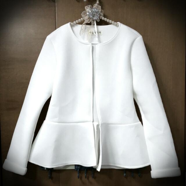 White structured blazer store
