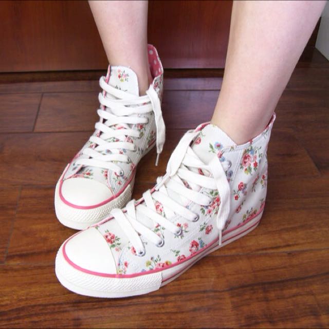 PO Cath Kidston HIGHTOP SNEAKERS Women s Fashion Footwear Sneakers on Carousell
