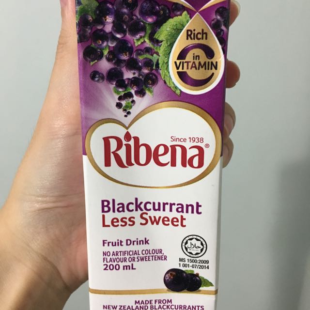 Ribena Blackcurrant Less Sweet Packet Drinks Babies Kids On