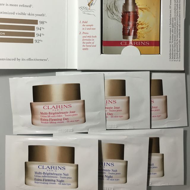 Clarins Samples Health Beauty On Carousell