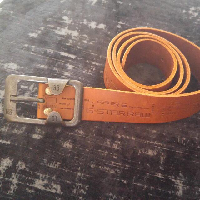 g star leather belt