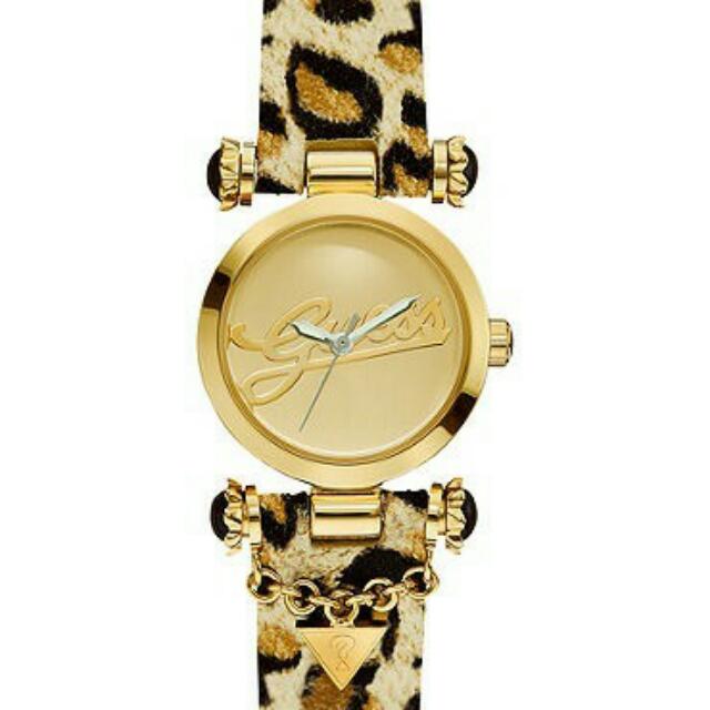 LIMITED EDITION GUESS WOMEN'S ICONIC 30th ANNIVERSARY LEOPARD PRINT GOLD -  TONE WATCH, Luxury, Bags & Wallets on Carousell