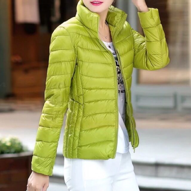 Brand new lime green Down Jacket Looking For Its Rightful Owner