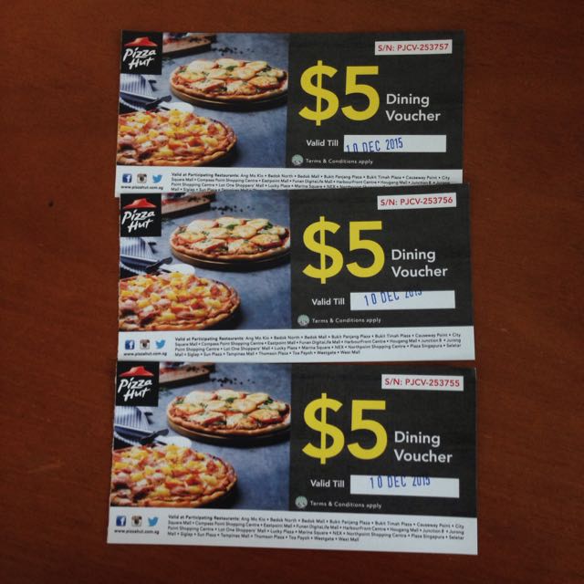 Pizza Hut Vouchers, Tickets & Vouchers, Vouchers on Carousell